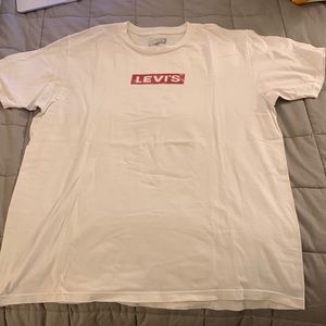 Levi’s White Logo T-Shirt - Size Large